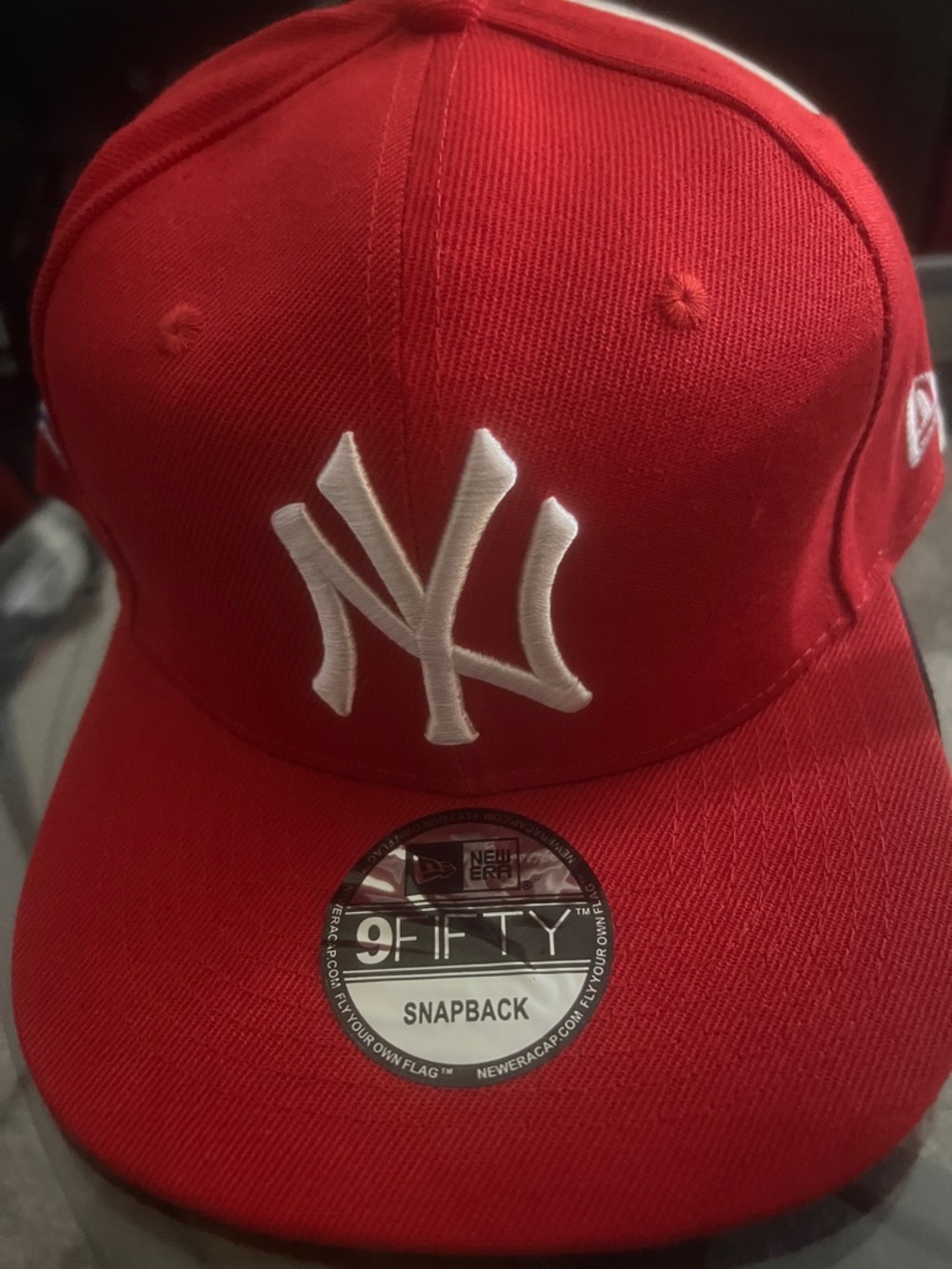 New Era 9FIFTY Red New York Snapback Hat